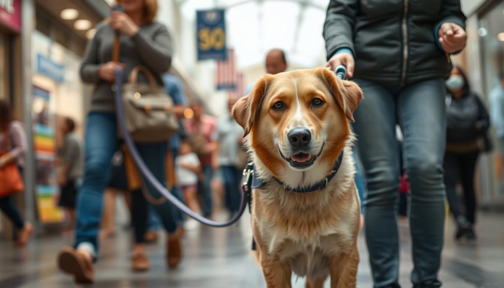 service dog socialization in public places
