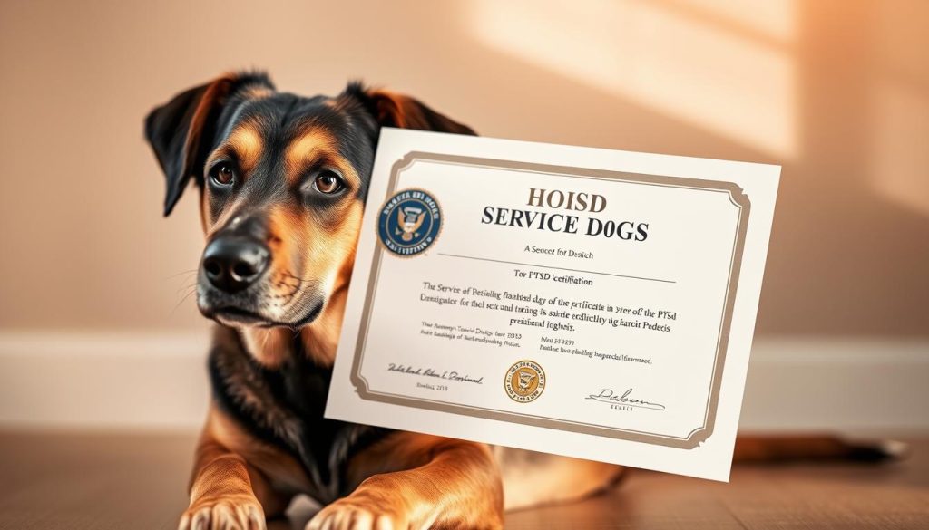 service dog certification for PTSD