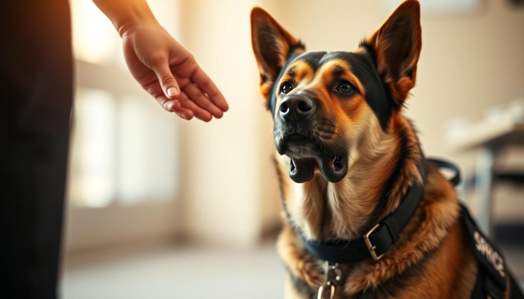 service dog training focused attention