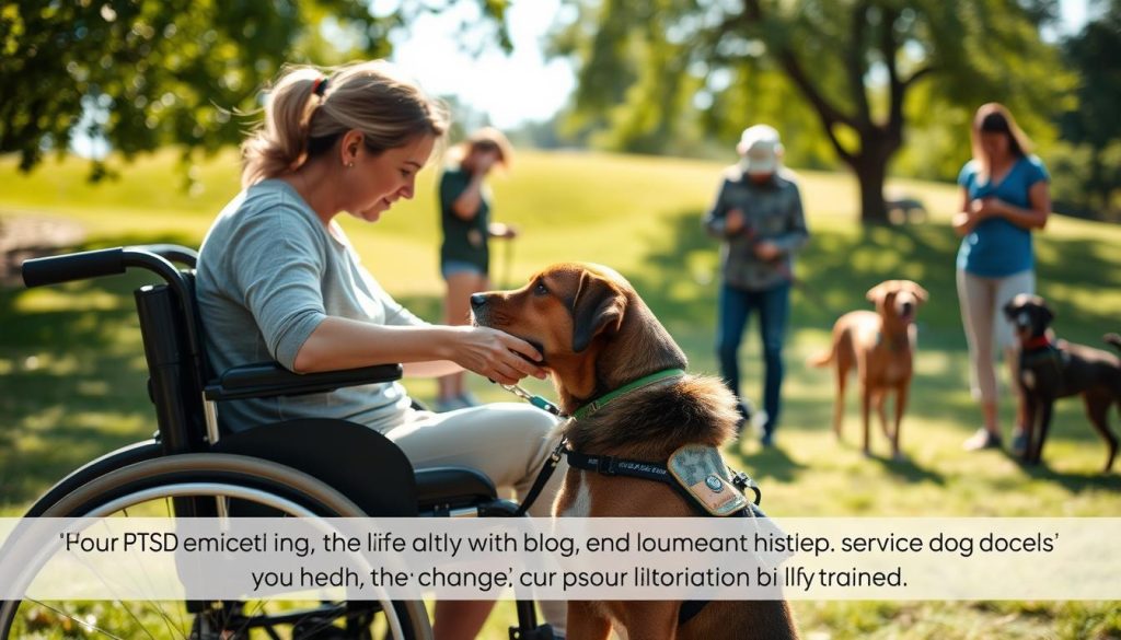 service dog training for PTSD