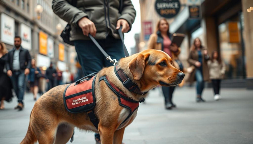 service dog training for anxiety support in public places