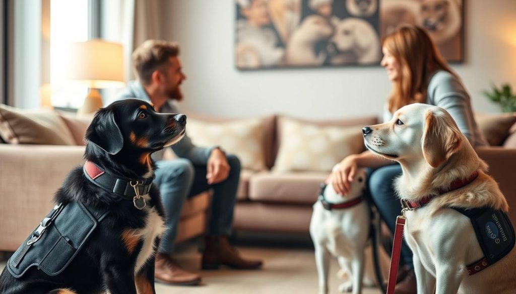 socializing service dogs