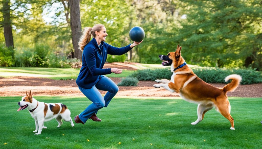 Balanced dog training