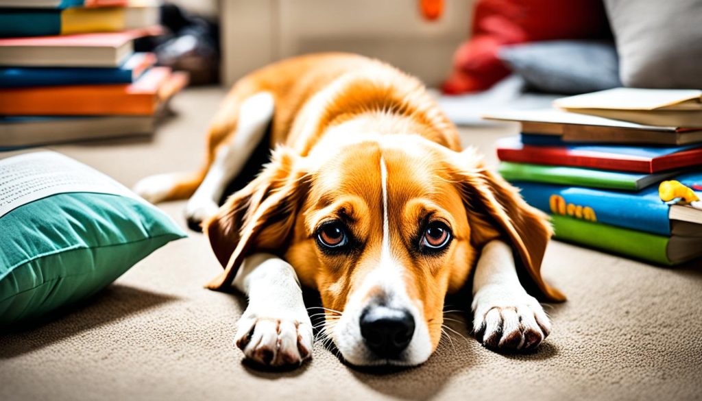 Anxious dog behavior