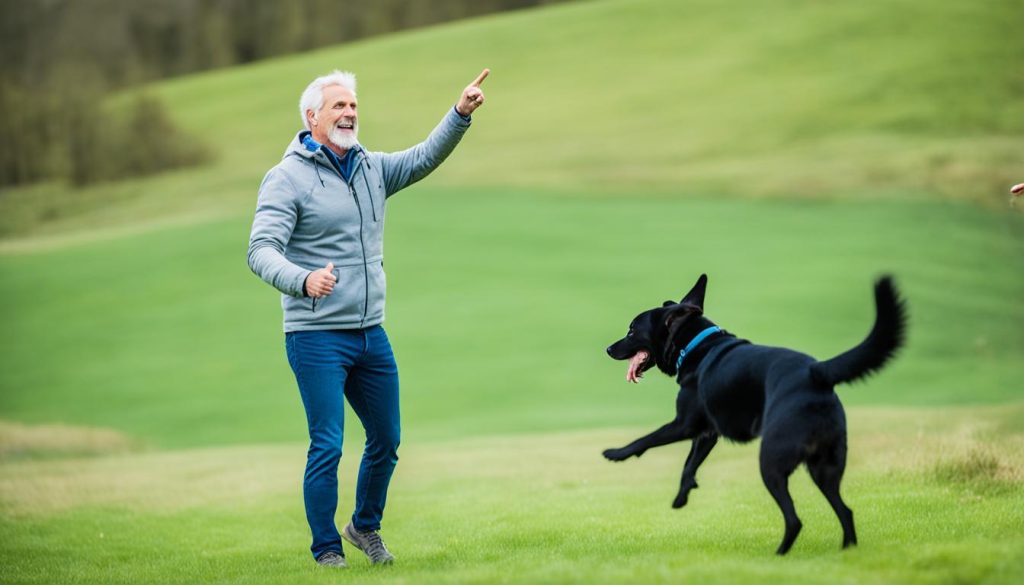 Dog recall command training