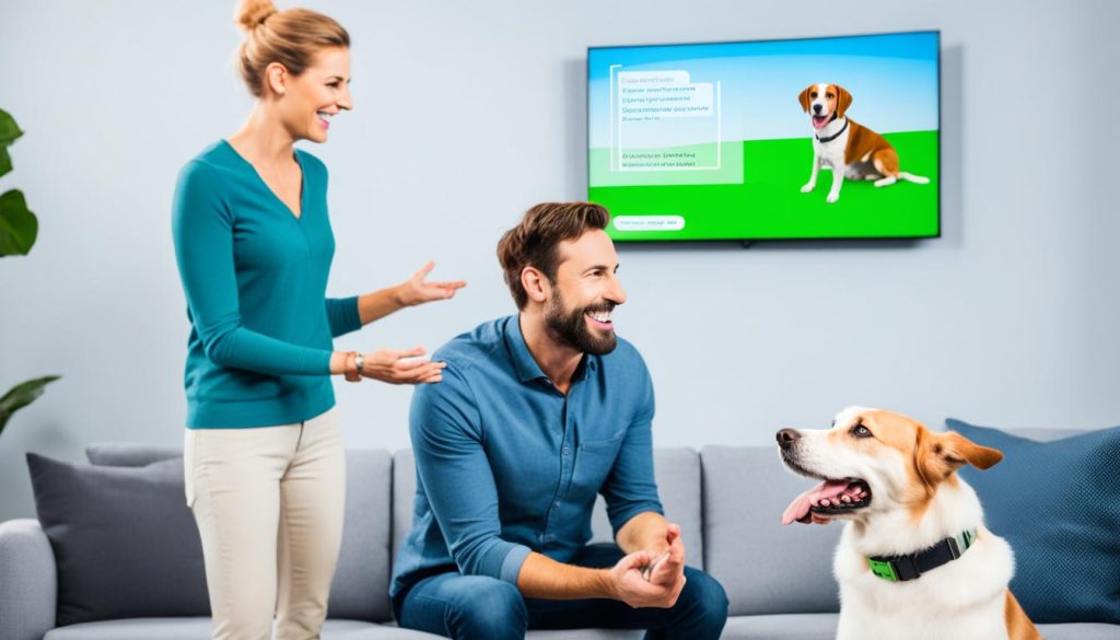 Interactive dog training videos