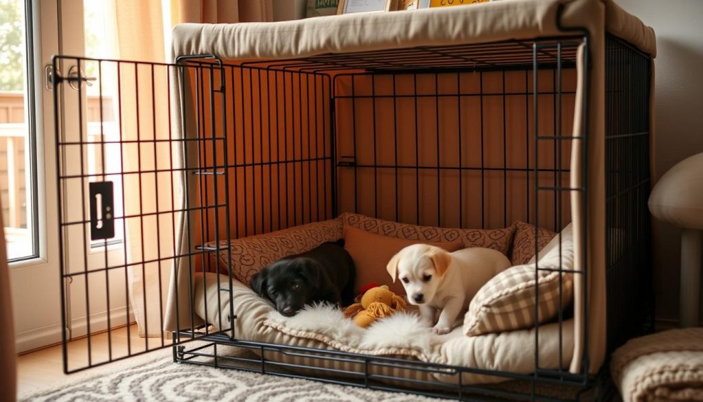 Canine crate familiarization