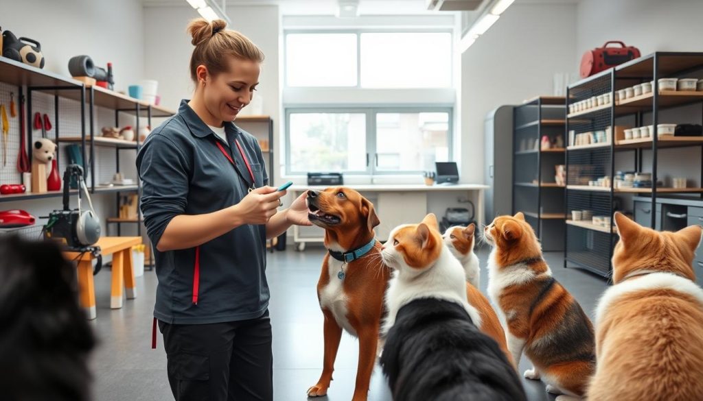 Clicker training in professional settings