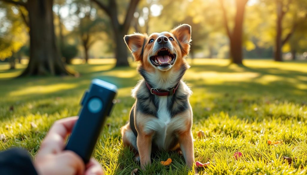 Dog clicker training