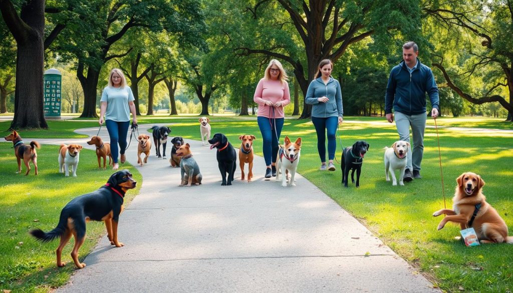 Leash training techniques