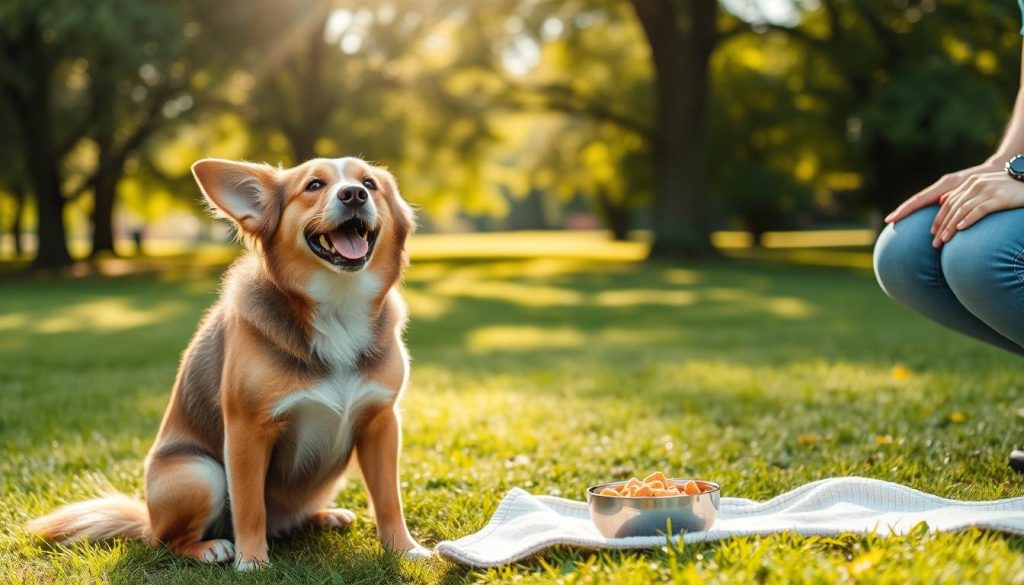 Positive reinforcement techniques in dog training