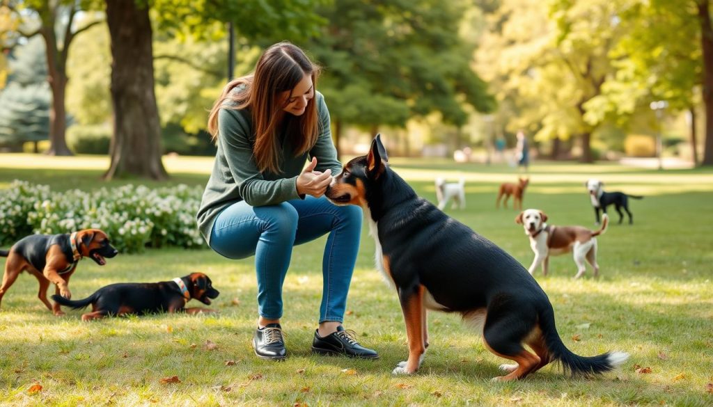 correcting dog behavior