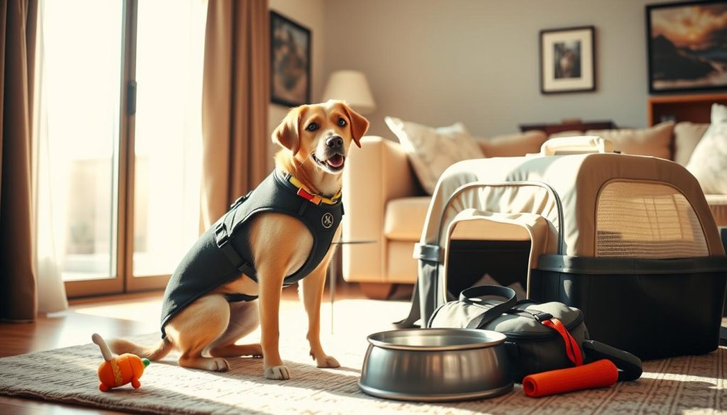 dog air travel preparation