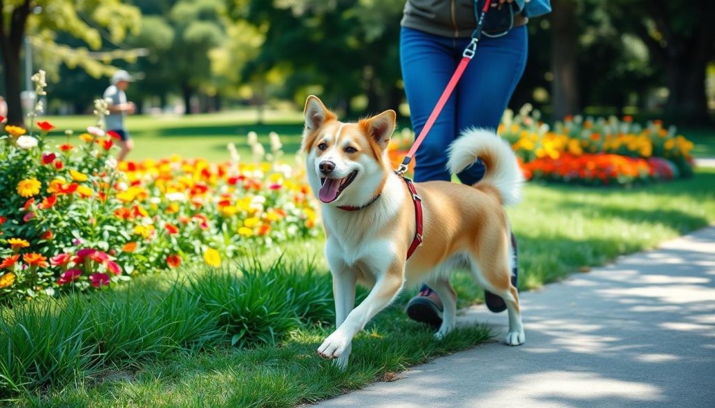 leash training success